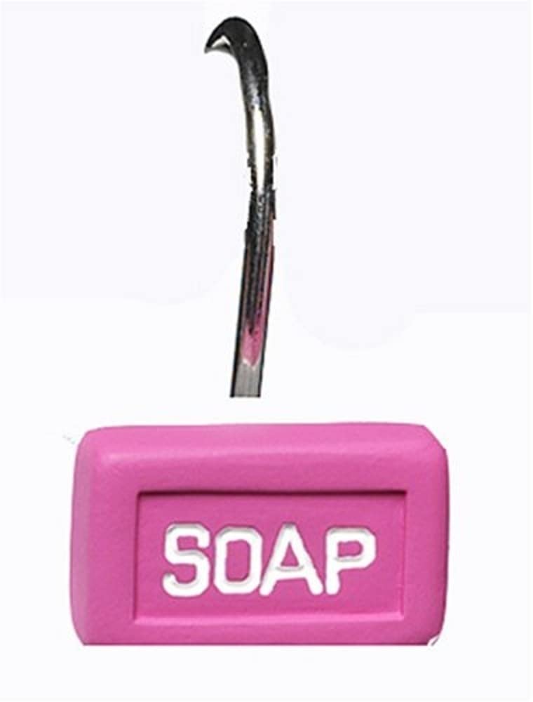 Sealskin Soap Shower Curtain Rings Pink Pack of 12