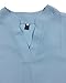 Face N Face Women's Summer V Neck Solid Loose Casual Cuffed Long Sleeve Blouses Light Blue L