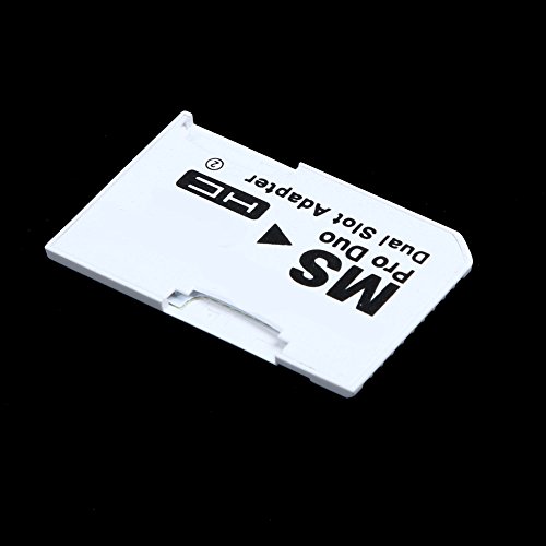 Alloet New Dual 2 Slot Adapter for SD SDHC TF to Memory Stick MS Card Pro Duo Reader