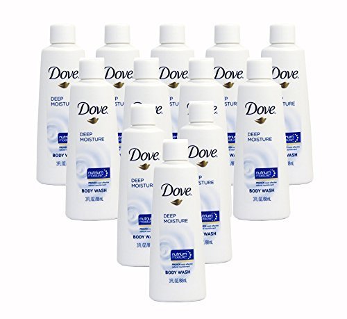 Dove Nutrium Moisture Deep Moisture Body Wash, 3 Ounces (Pack of 12)