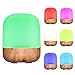 Humidifier Diffuser Cool Mist, EgoEra Ultrasonic Aroma Diffuser Humidifier, Wood Grain Aromatherapy Machine with 4 Hours Timer, 7 Colors Changing LED Lights