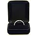 [Envyj] 6mm Tungsten Rings Carbide Enamel Domed Round Brushed Two Tone Men's Women Wedding Band Ring Comfort Fit Finish Fit Size 5-16 w/ Velvet Ring Box Lifetime Guarantee Free Shipping