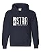 Medium Navy Blue Adult Star Labs Sweatshirt Hoodie