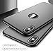 CASEKOO iPhone Xs Max Case Slim Fit Ultra Thin Hard Plastic Cover Matte Finish with Great Grip Compatible with iPhone Xs Max 6.5 inch ONLY [Shell Series] - Phantom Black