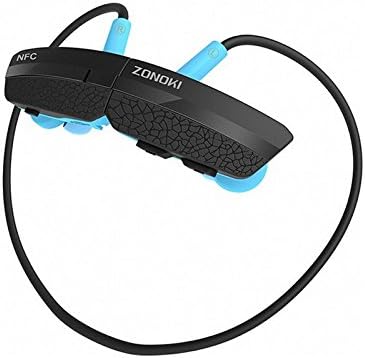 Cectdigi Wireless Bluetooth Headphones, Sports Running Stereo Earphone, Gym hook designed headsets NFC multi-point connection(Blue)