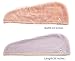 Fasting Drying Microfiber Hair Turban Towels for Women and Girls, 2 Pack Head Twist Towel Wraps Quick Dry Your Wet Hair after Bath Spa Shower (light orange+light purple)
