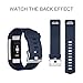 Fitbit Charge 2 Bands, AK Classic Edition Adjustable Comfortable Replacement Wristbands for Fitbit Charge 2 Heart Rate [No Tracker] (Blue, Small)