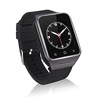 ZGPAX S8 Android 4.4 Dual Core Smart Watch Phone,1.54inch LG Multi-point Touch Screen,3G WCDMA,Bluetooth 4.0,Bulit-in GPS,2M Camera (Black)