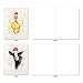 The Best Card Company Variety Pack of 10 Christmas Greeting Cards with Envelopes, Humor Holiday Assortment for Kids (10 Designs, 1 Each) - Wildlife Expressions Holiday M2973XSB