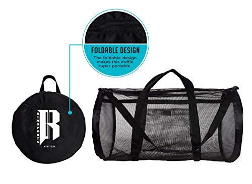 Dive Bag Mesh Duffle Bag - Scuba Bag for Diving Equipment - Extra Large Scuba Diving Gear and Snorkel Bag Mesh Duffel Bag - Ideal Dive Gear Bag and Fin Bag for Water Sports - Thumbnail 6