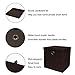 Pezin & Hulin 6 Pack Foldable Storage Cubes with Lid and Metal Eyelet Handle, Fabric Storage Bins 11 x 11 x 11 inch, Collapsible Basket Box Container, Cloth Organizer for Shelves, Closet, (Brown)