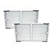 Crucial Air Replacement Air Purifier Filter – Compatible with Idylis HEPA Style Filter Part # 0412555, IAF-H-100C – Fits Idylis C Filter, IAP-10-200, IAP-10-280 Models – Bulk (2 Pack)