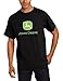 John Deere Men's Trademark Logo Core Short Sleeve Tee-Black-Large