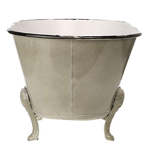 Creative CoOp Decorative Metal Bathtub Container with Feet Pricepulse