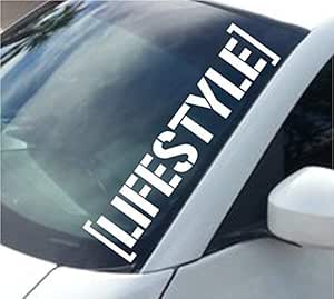 Calcomanía de letras para parabrisas de coche, camión, coche, camión