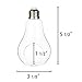 Mkono 3 Pack Light Bulb Terrariums with Strings Hanging Glass Vase Indoor Air Plant Holder Home Decor for Airplants, Succulent, or Small Plants