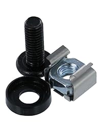 navepoint M6 Tuercas Jaula y tornillos para servidor estanterías Gabinetes   50 Pk montaje en rack