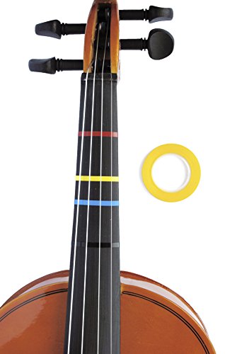 Jumbo YELLOW Color Violin Fingering Tape for Fretboard Note Positions