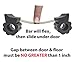 Door Stopper - Revolutionary New Design Stops Movement Forward and Backward - Holds Doors Securely in Place - Ideal for Pet And Child Safety Interior and Exterior Doors - 2 Door Stops Per Pack - Grey