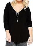 Allegrace Women Autumn Long Sleeve Sexy V Neck Plus Size T Shirts Casual Tops Tee