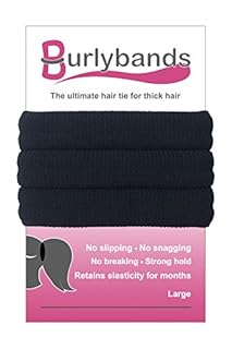 Burlybands Large Hair Ties For Thick Heavy Or Curly Hair No Slip