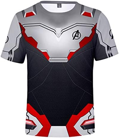 Fietvreg Avenger's Endgame T-Shirt Adult 3D Superhero Cosplay Costume Fitness Quantum Realm Shirt