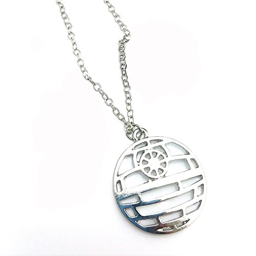 Star Wars inspired Necklace Death Star DS-1 Orbital Battle Station Pendant - Kitteh city