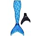 Fin Fun Basics Mermaid Tails for Swimming with Monofin - Kids, Girls & Boys