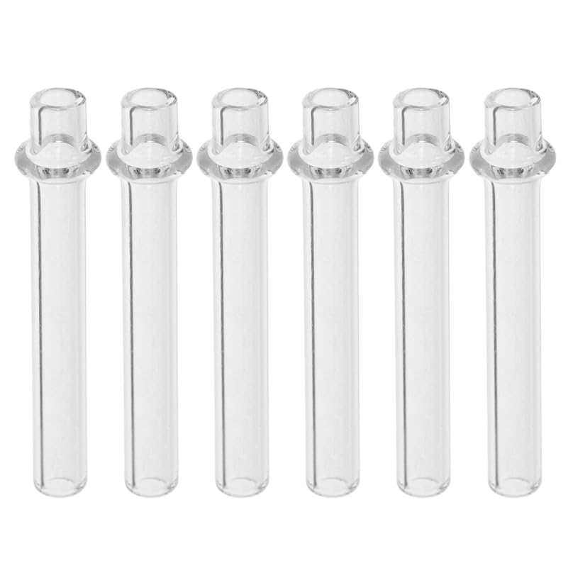 Photo 1 of PRETYZOOM 6Pcs Glass Wick Holders for Kerosene Lanterns Replacement Parts for Oil Lamps and Lanterns and Convenient Wick Tubes