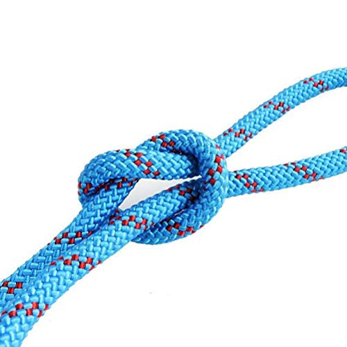 YUDEG Climbing Rope, 10 mm Diameter Rock Climbing Safety Rope with Carabiner for Climbing, Fire Escape, Safety Rescue (96) - Thumbnail 3