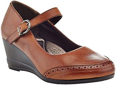Rasolli Women's Tania Mary Jane Wedge Pumps