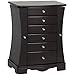 Best Choice Products Handcrafted Wooden Jewelry Box Organizer Wood Armoire Cabinet Storage Chest - Dark Brown