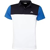 J.Lindeberg Men's Keenan Colourblock Moisture Wicking Stretch Golf Polo Shirt