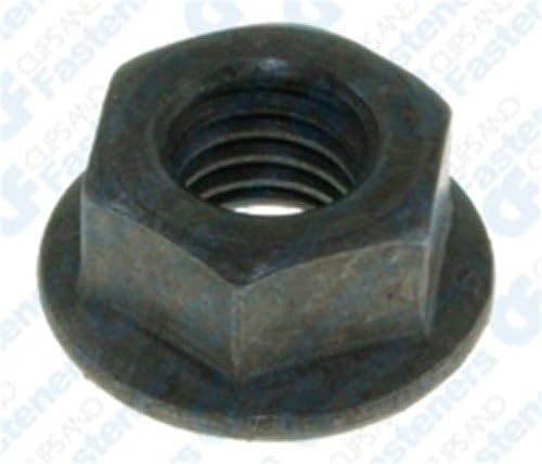 50 M8-1.25 Hex 17mm O.D. Flange Nuts 13mm Hex