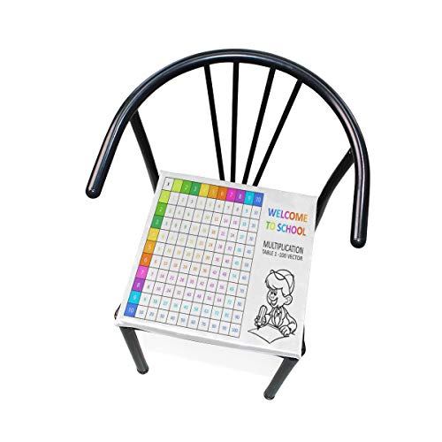 Amazon Com Seat Cushion Vintage Multiplication Table Chair