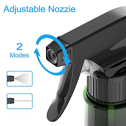 BAOLIDA Vaporisateur Vide 400ML, Bouteille de Vaporisateur pour Cheveux, 2 Mode Spray Flacon Pompe à Gâchette, Vaporisateur pour Désinfection, Coiffure, Nettoyage, Jardinage