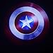 Spoya Captain America badge USB Car dome ceiling CREE LED cigarette lighter logo laser projector light lamp