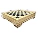 KAILE Deluxe 11.8 Inch 7 in 1 Board Game Set - Chess Set, Checkers, Backgammon, Dominoes, Playing Cards, Poker Dices and Cribbage
