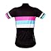 WOSAWE Women Short Sleeve Cycling Jersey ONLY, ColorShine, Size L