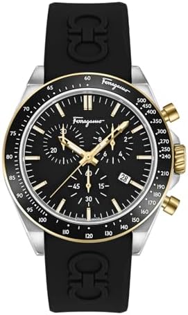 Amazon.com: Salvatore Ferragamo Mens Black 41 mm Ferragamo