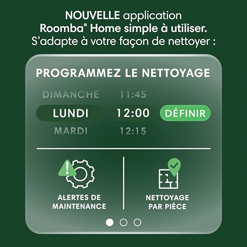 Roomba 105 Combo+AutoEmpty Dock - Robot Aspirateur Laveur 2en1 - Aspiration de 7KPa - Navigation LiDAR - Détection des Tapis - Zones de Nettoyage et d'Évitement - 4 Niveaux d'Aspiration - Noir