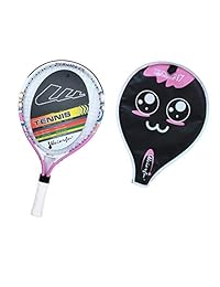Weierfu - Raqueta de tenis para niños de 17 a 21 pulgadas con funda ligera (cuerda)