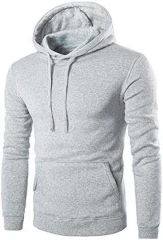 Orlando Johanson New Mens Retro Long Sleeve Hooded Sweatshirt Hoodie Outwear Jacket Coat GrayX-Large