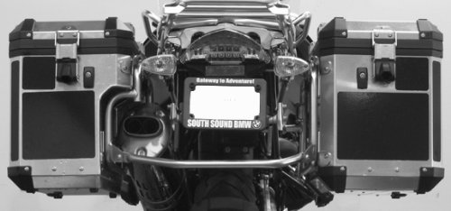 Moto Equip Black Reflective Sticker Kit made from 3M Scotchlite™ Vinyl tape for BMW R1200GS Alum Adventure Saddlebag ME-RK-34B