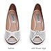 LUXVEER Removable Sparkle Rhinestone Silver Brooch Clips Shoe Decoration Charms for Wedding Bridal Prom Shoes-Crystals 2 Pack