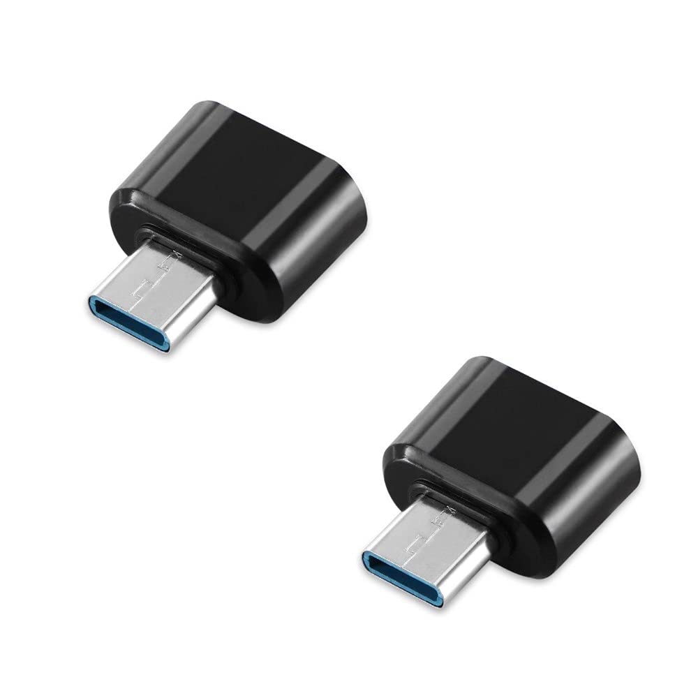USB Type C OTG Adapter Converter - For Apple Xiaomi Samsung Note Huawei Mate - Pro USB-3.0 Connector Adapter USBC Type-c Adaptor Converter (2, Black)