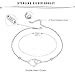 FUNRUN JEWELRY 925 Sterling Silver Double Heart Anklet for Women Girls Adjustable Foot Ankle Gift for Women