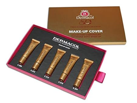 Dermacol Make-up Cover Waterproof Hypoallergenic Foundation - Set of 5