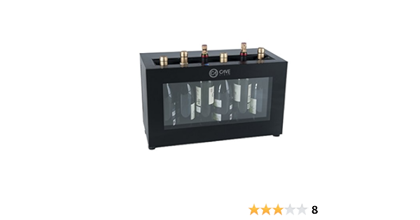 Cavevinum CV-7 Expositor de Barra para Vinos Tintos, Acero ...