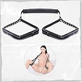 Niu-Man Leather Suit of Shackles to Compel Stretch Legs